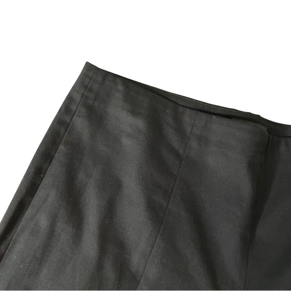 The Row Black Front Slit Side Zipper Cotton Blend Pant Sz 2 - Picture 8 of 10